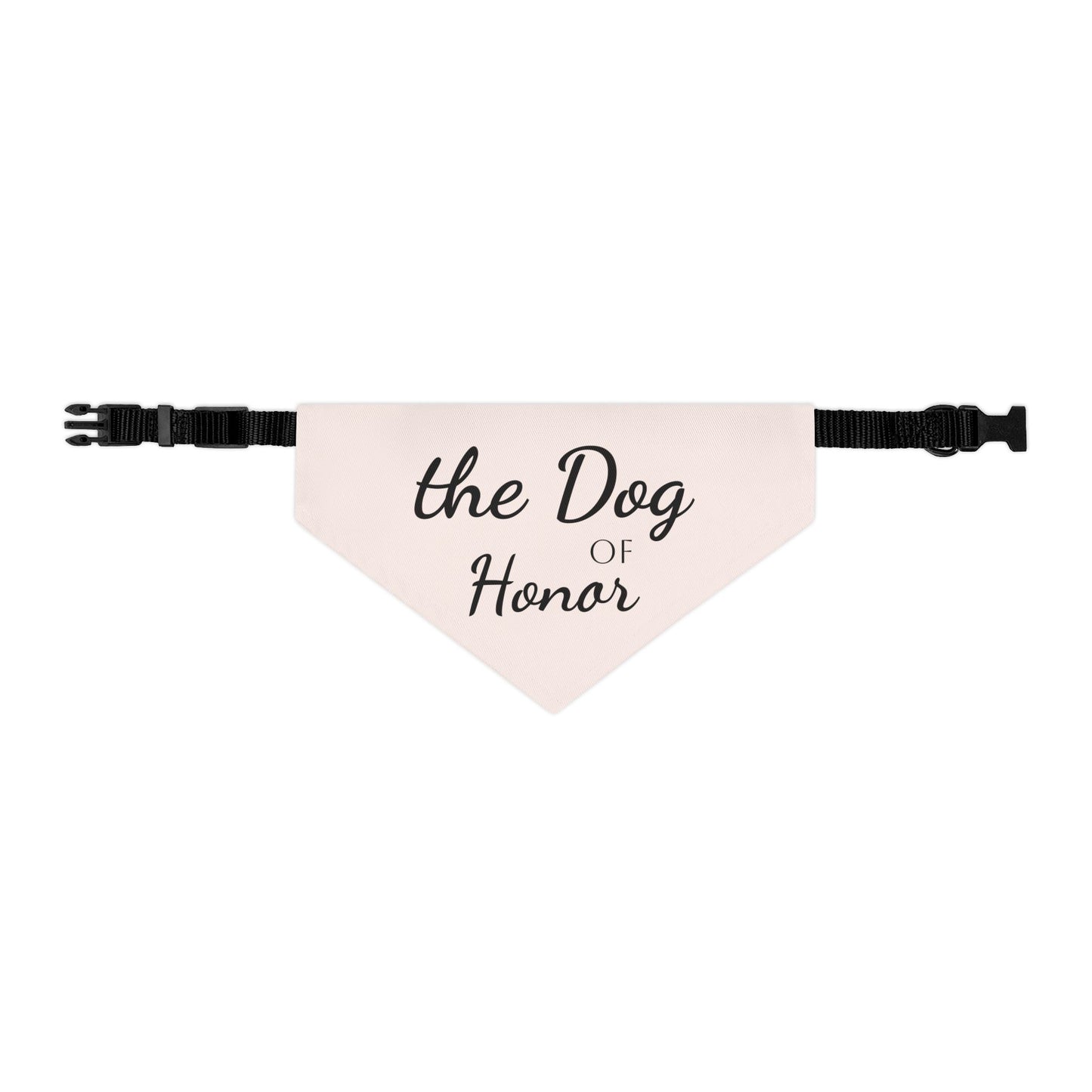 Pet Bandana Collar Dog of Honor Blush Pink