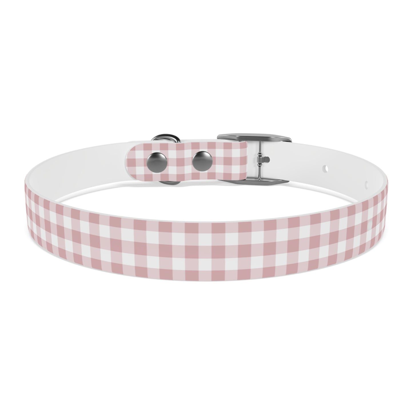 Chic Pink Gingham Dog Collar - Pink Plaid Cat Collar