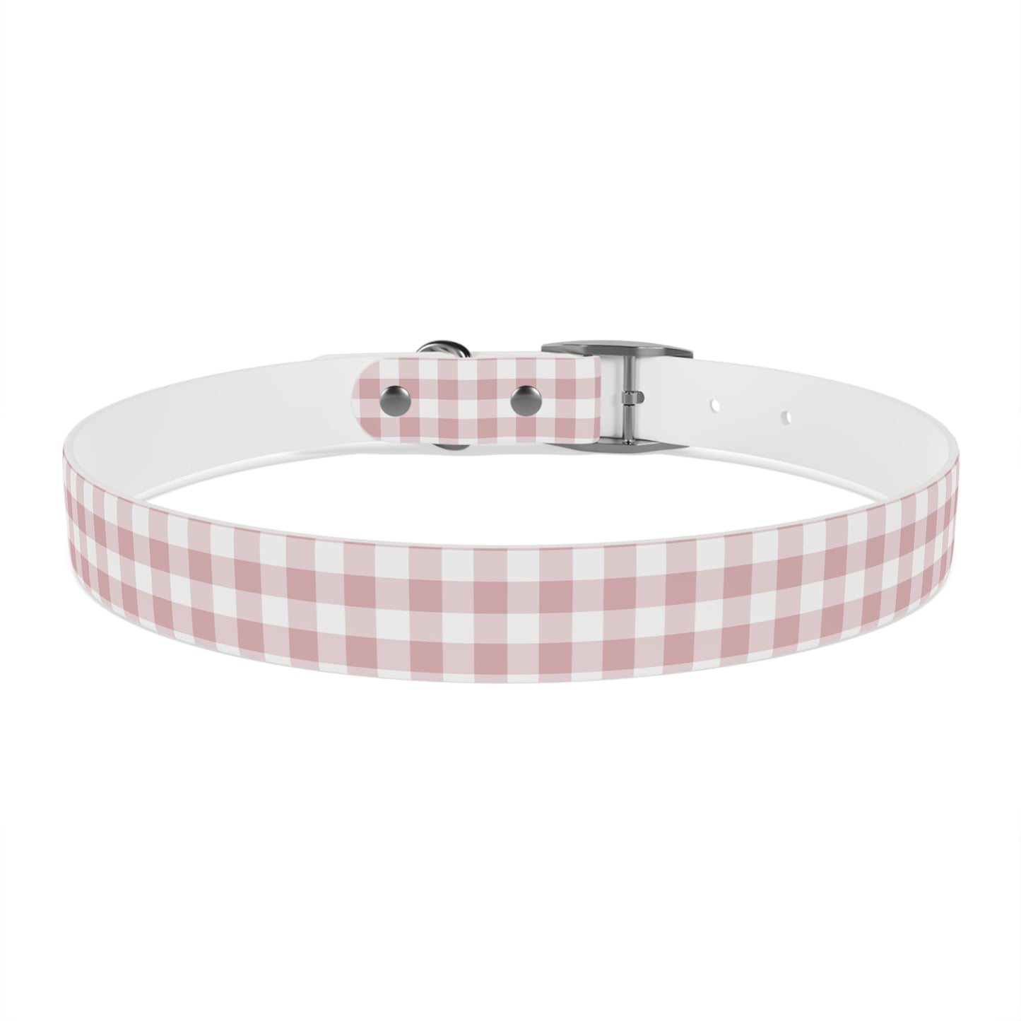 Chic Pink Gingham Dog Collar - Pink Plaid Cat Collar