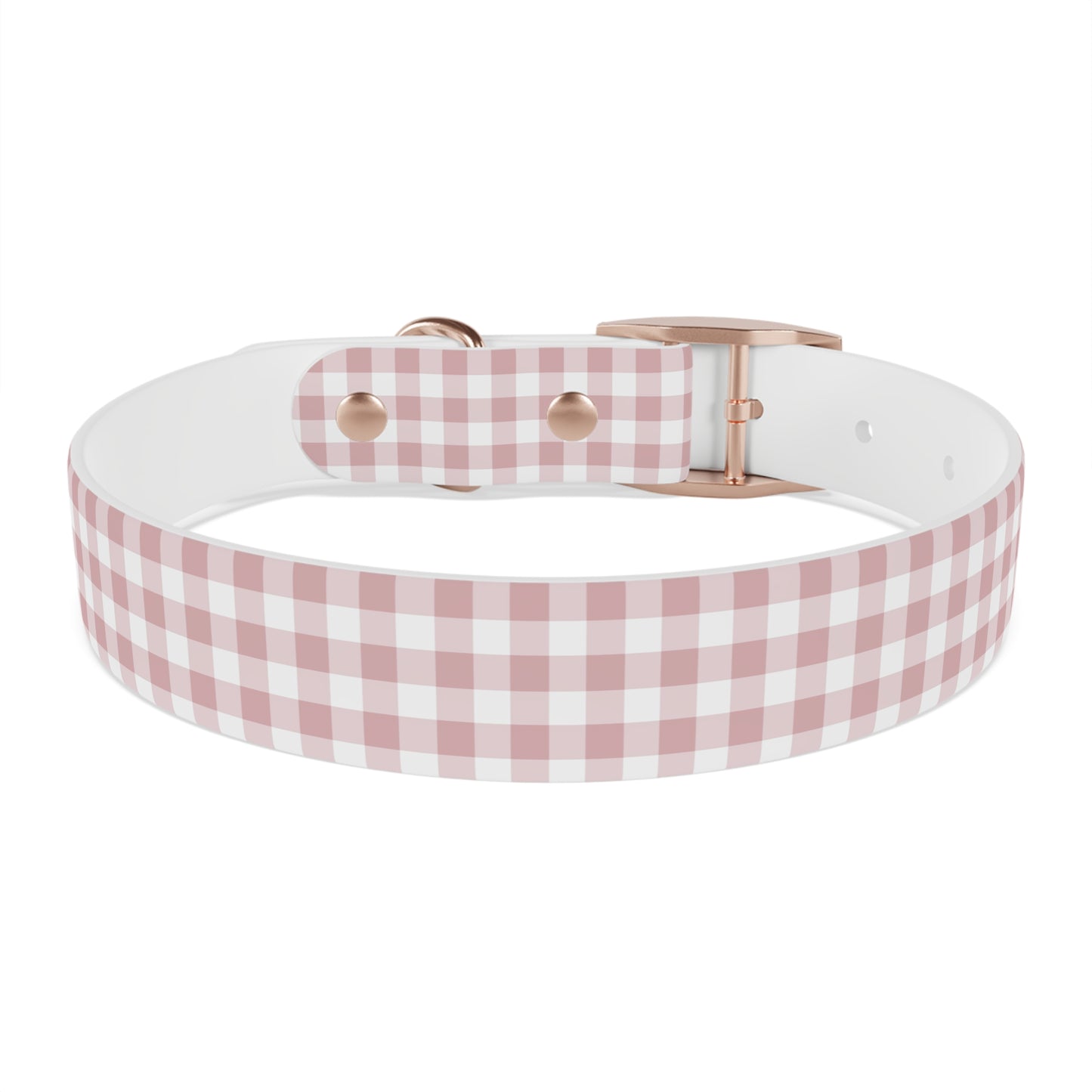 Chic Pink Gingham Dog Collar - Pink Plaid Cat Collar