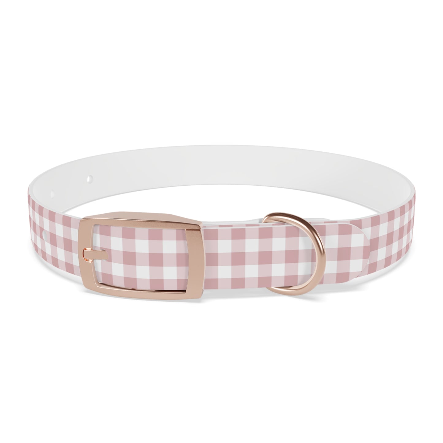 Chic Pink Gingham Dog Collar - Pink Plaid Cat Collar
