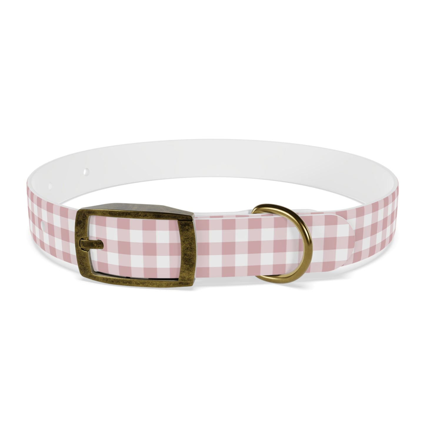 Chic Pink Gingham Dog Collar - Pink Plaid Cat Collar