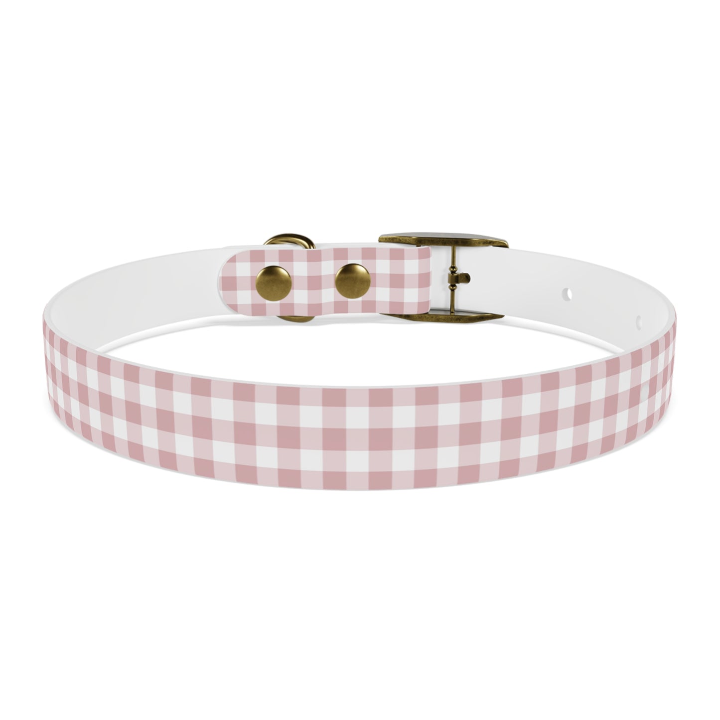 Chic Pink Gingham Dog Collar - Pink Plaid Cat Collar