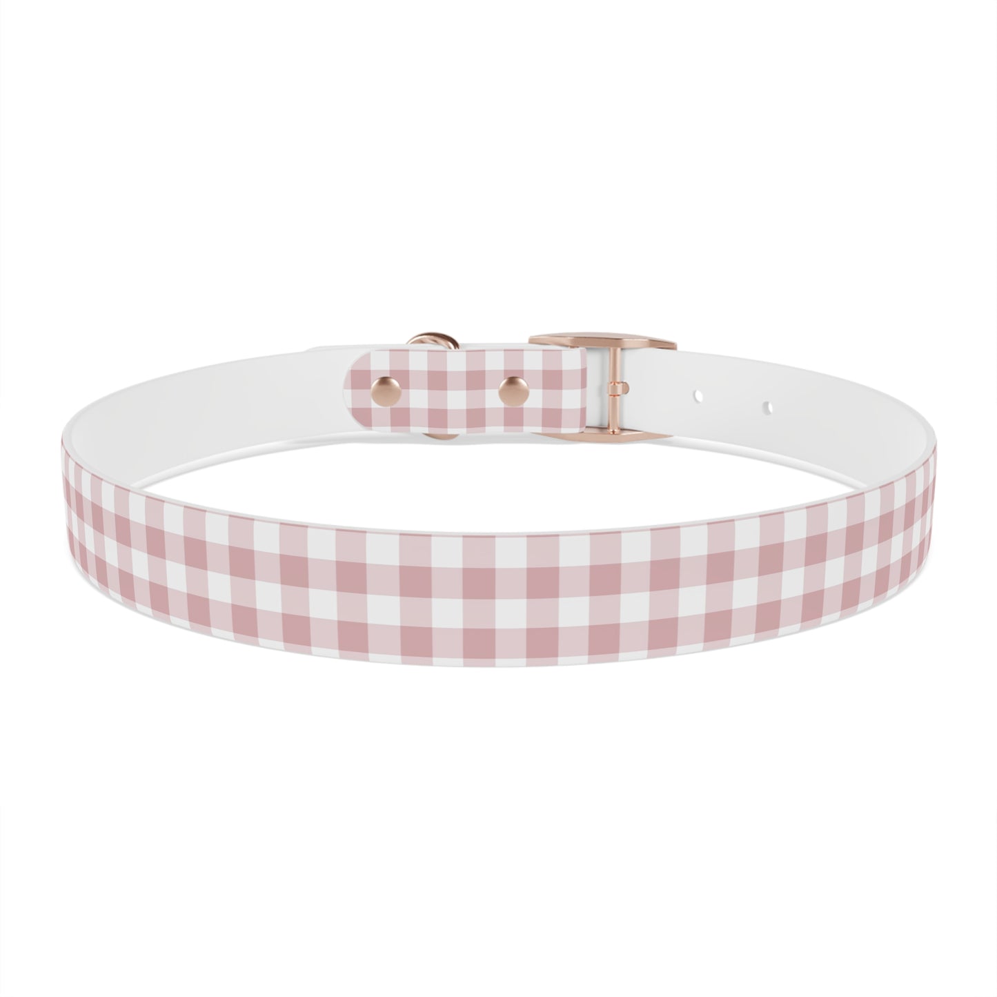 Chic Pink Gingham Dog Collar - Pink Plaid Cat Collar