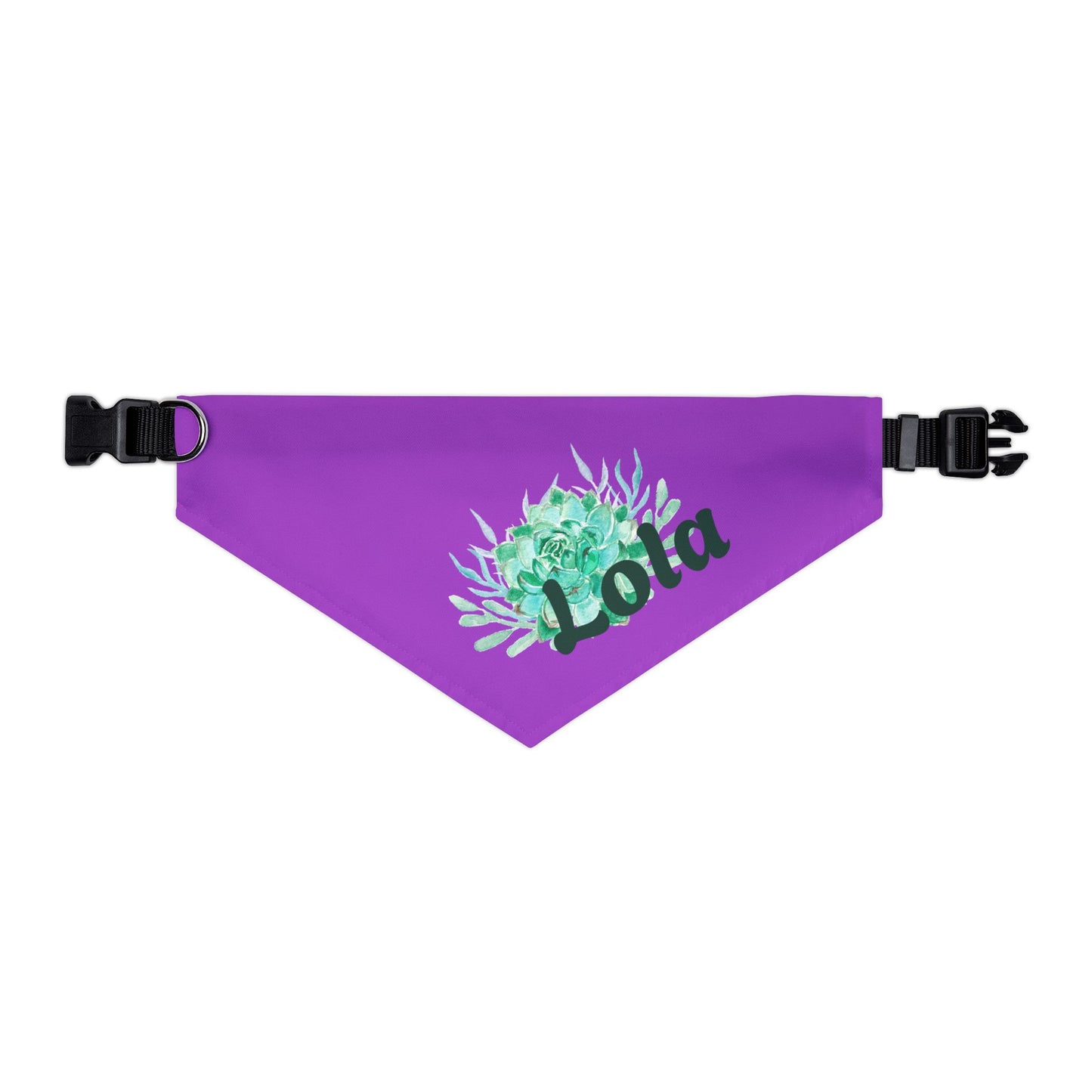 Pet Bandana Collar with Succulent