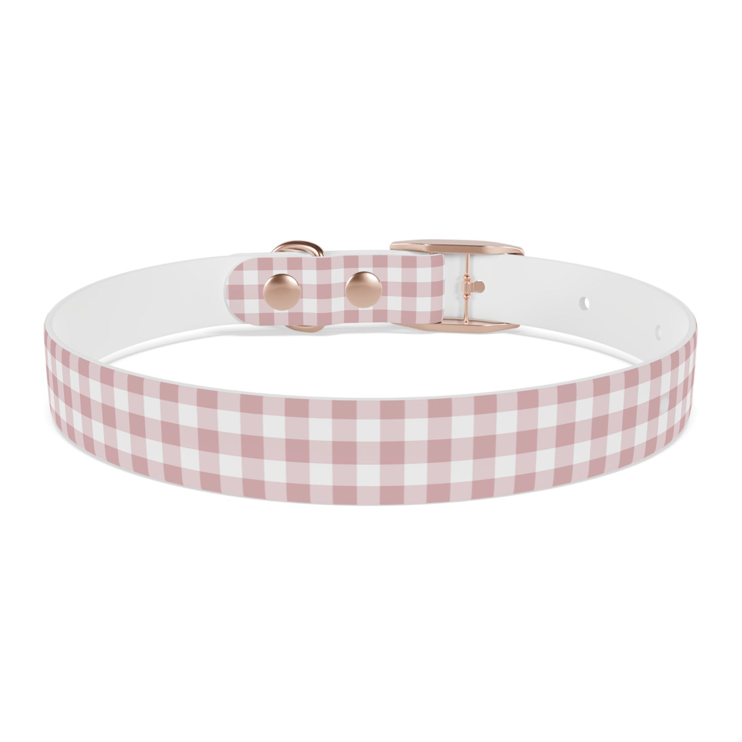 Chic Pink Gingham Dog Collar - Pink Plaid Cat Collar