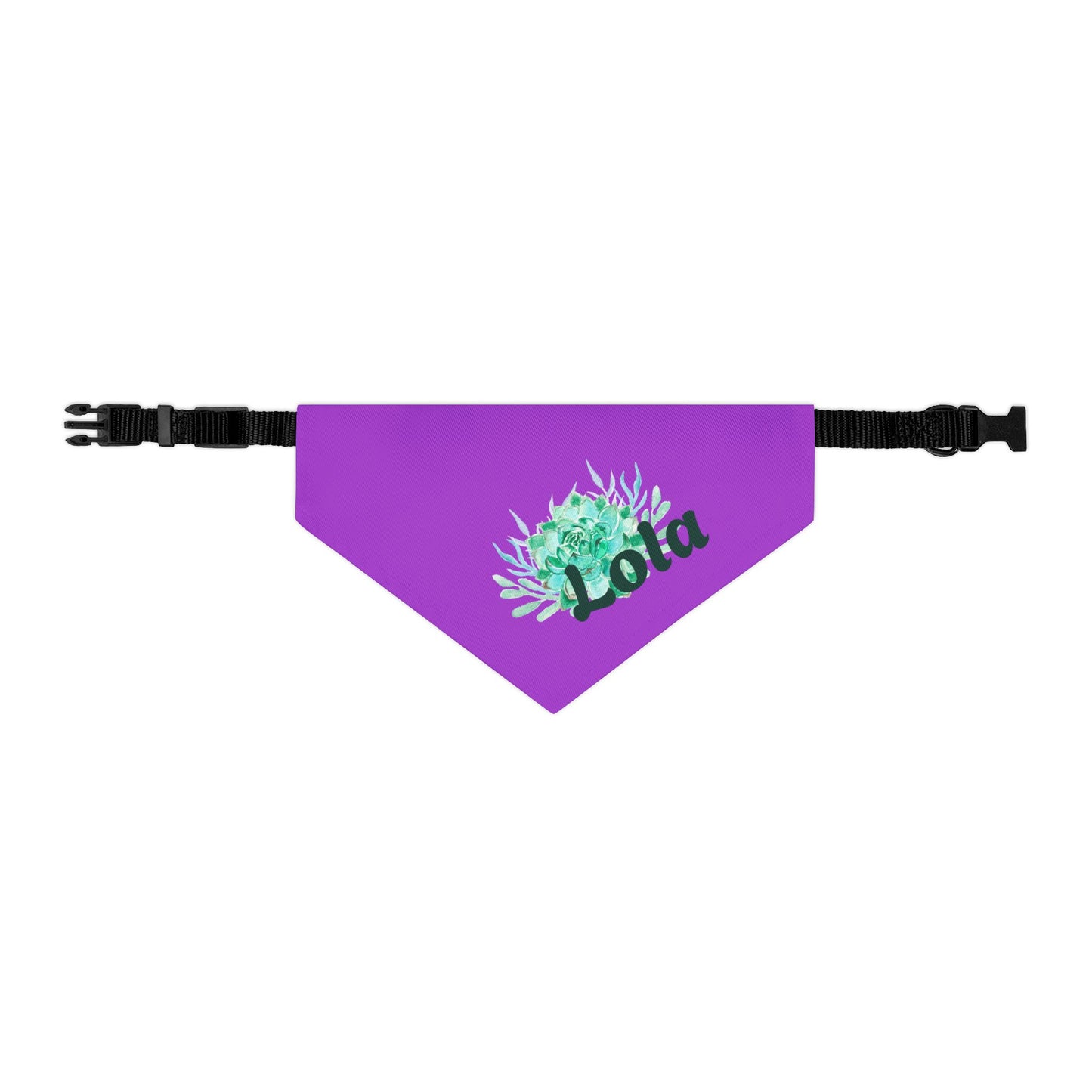 Pet Bandana Collar with Succulent