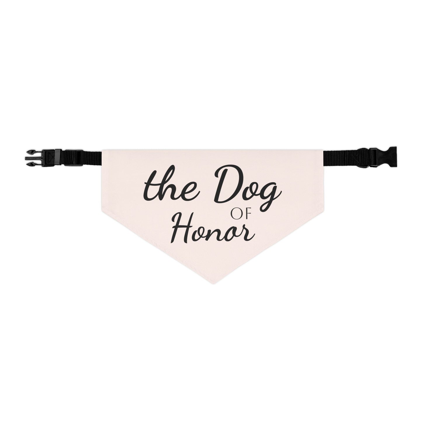 Pet Bandana Collar Dog of Honor Blush Pink