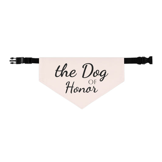 Pet Bandana Collar Dog of Honor Blush Pink