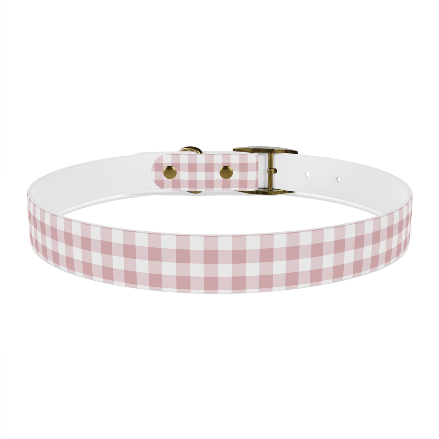 Chic Pink Gingham Dog Collar - Pink Plaid Cat Collar