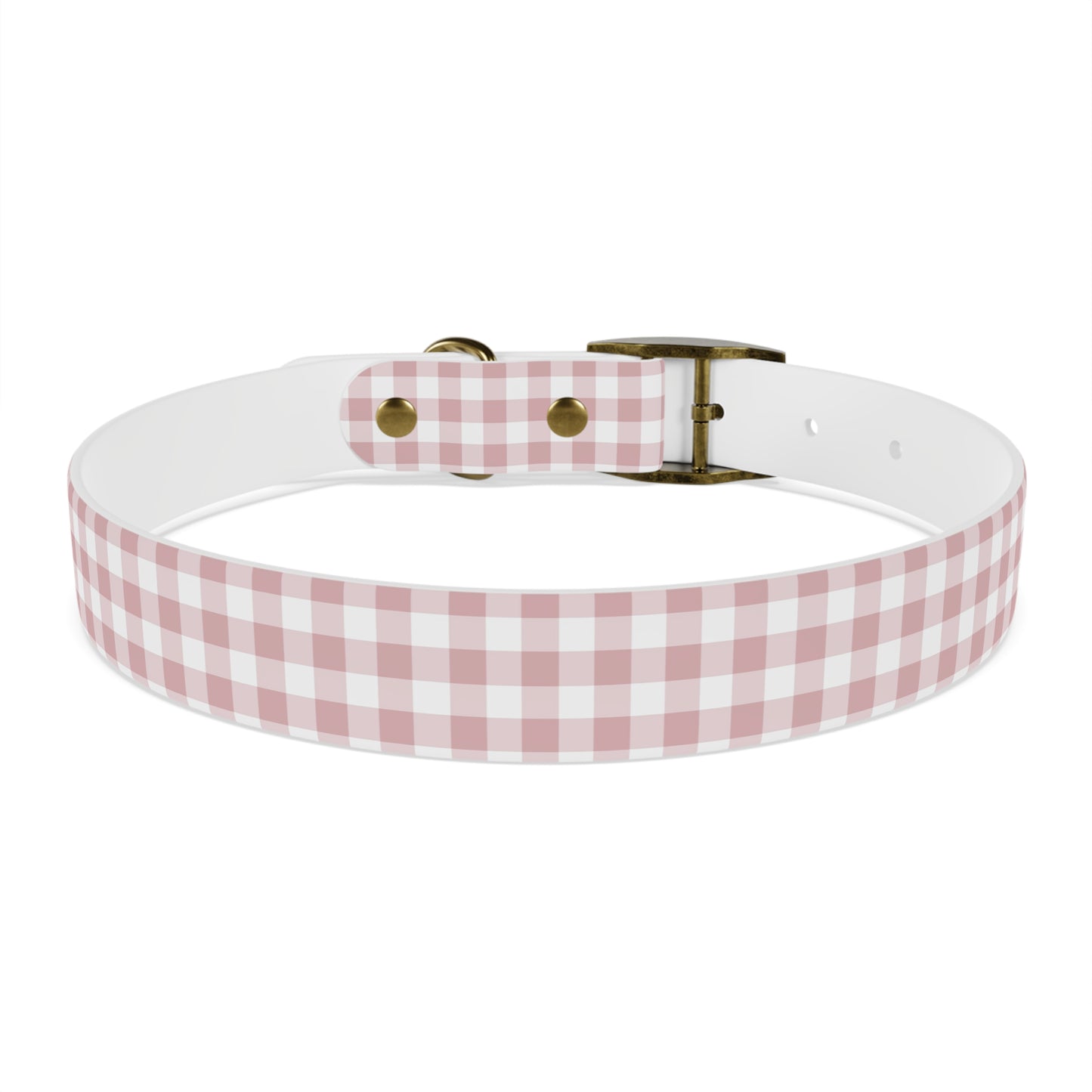 Chic Pink Gingham Dog Collar - Pink Plaid Cat Collar