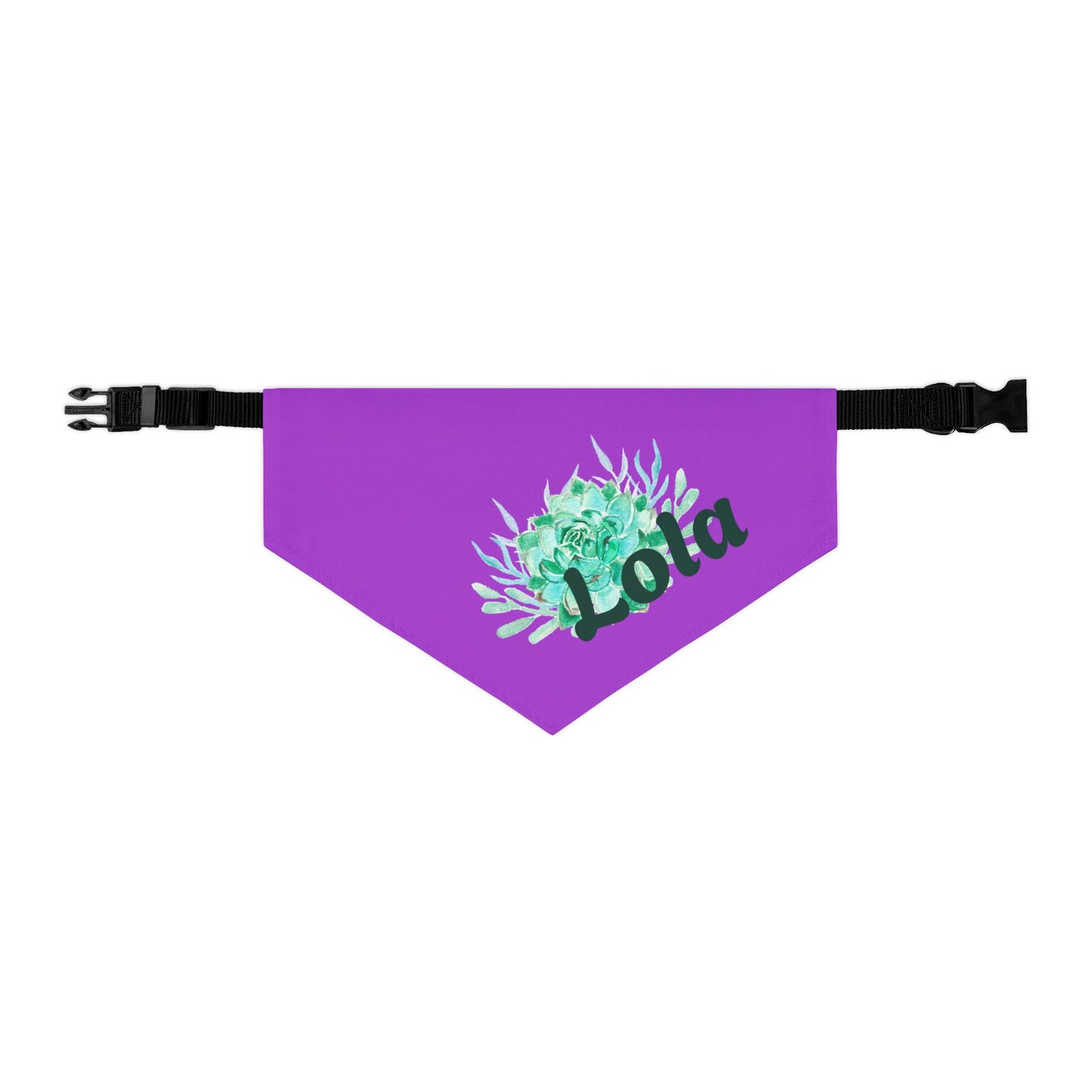 Pet Bandana Collar with Succulent