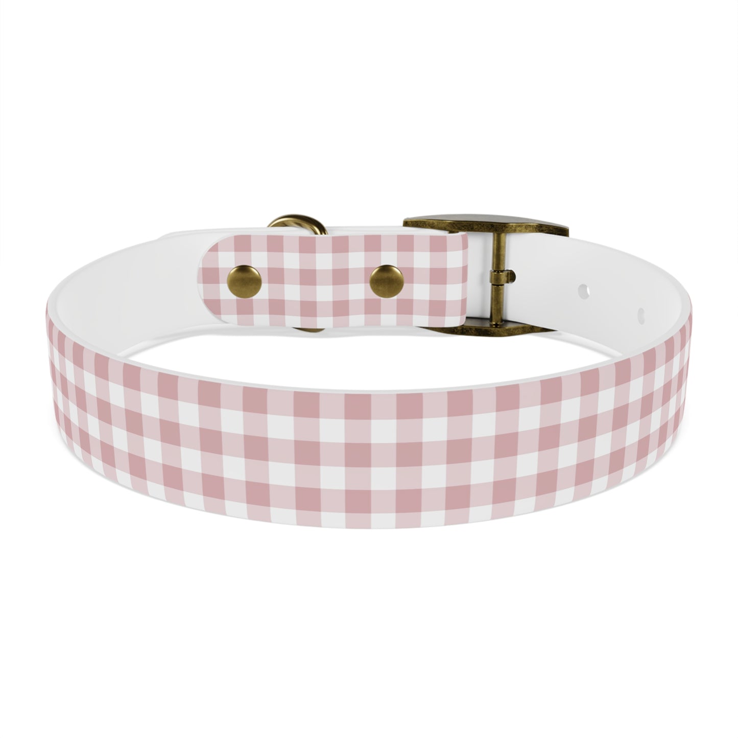 Chic Pink Gingham Dog Collar - Pink Plaid Cat Collar