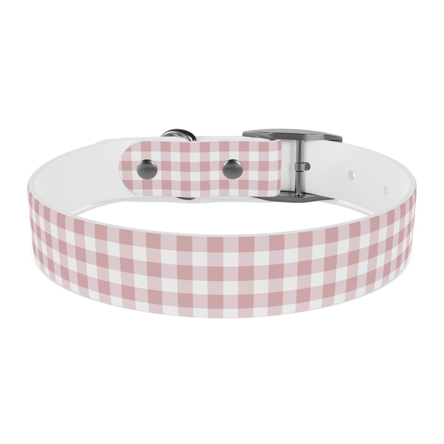 Chic Pink Gingham Dog Collar - Pink Plaid Cat Collar