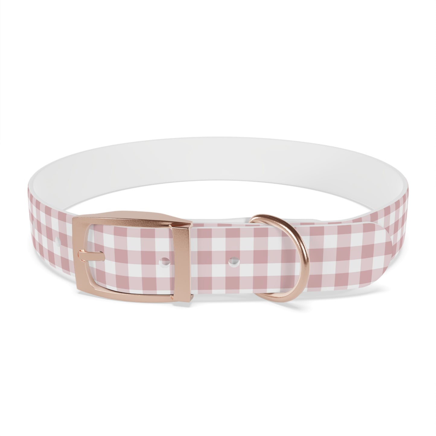 Chic Pink Gingham Dog Collar - Pink Plaid Cat Collar