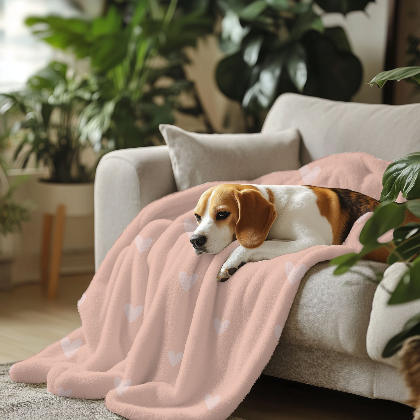 Hearts - Fleece Pet Blanket