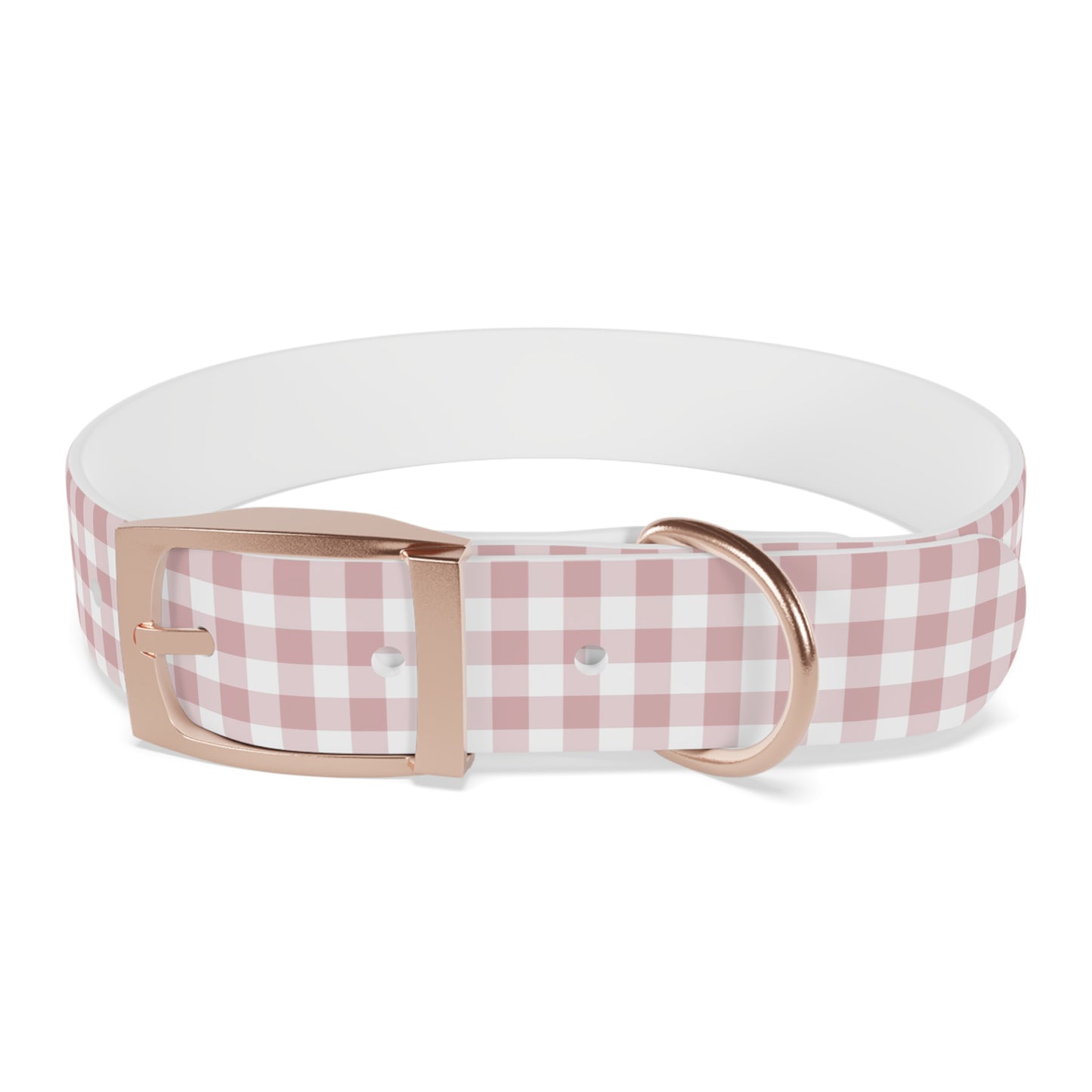 Chic Pink Gingham Dog Collar - Pink Plaid Cat Collar