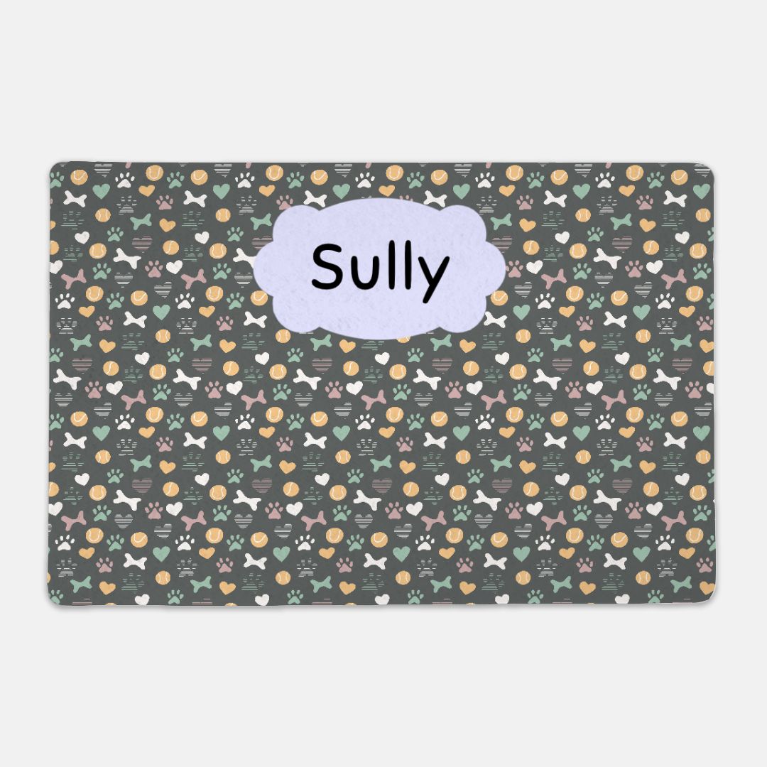 Personalized Dog Mat for Food, Cat Mat for Food, Placemat