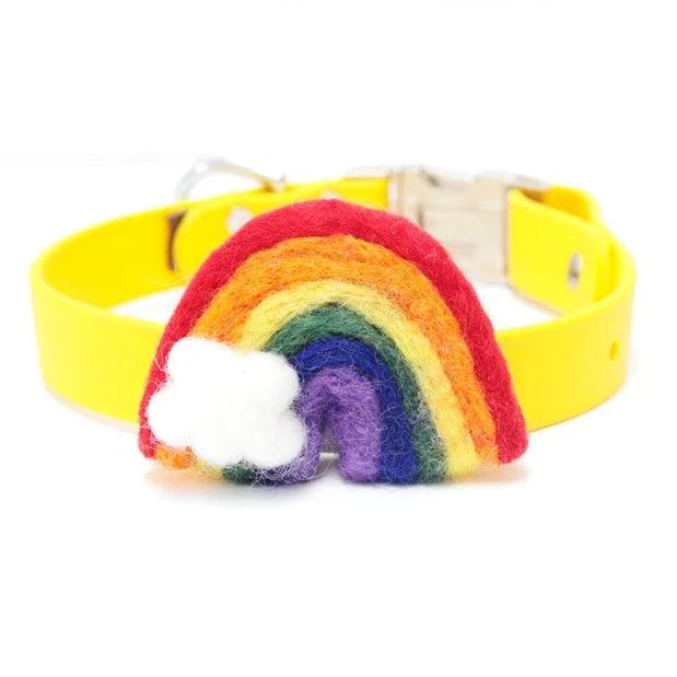 Felt Rainbow to attach to a dog collar
