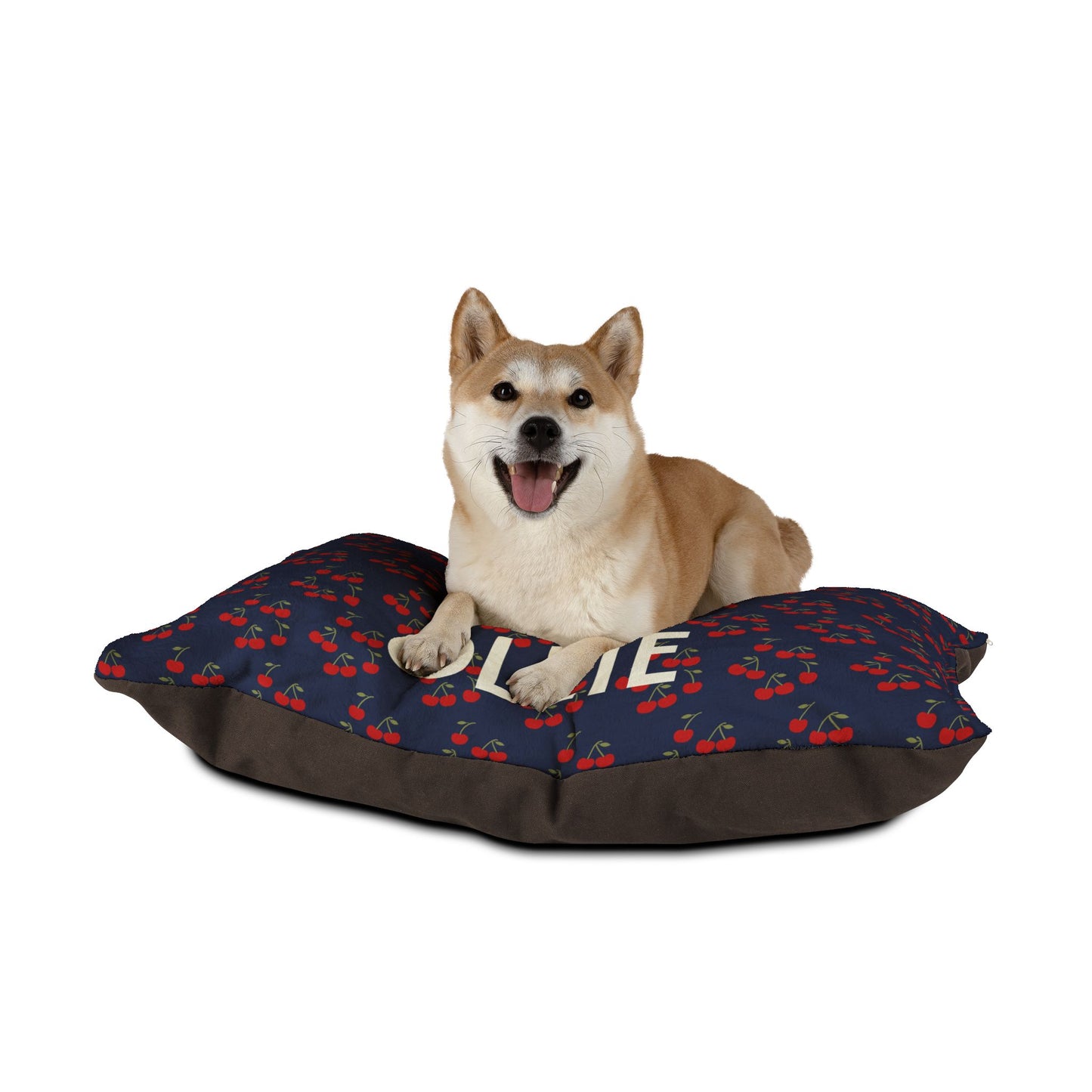Personalized Pet Bed cherry print - Cozy & Cute Dog/Cat Bed for Home
