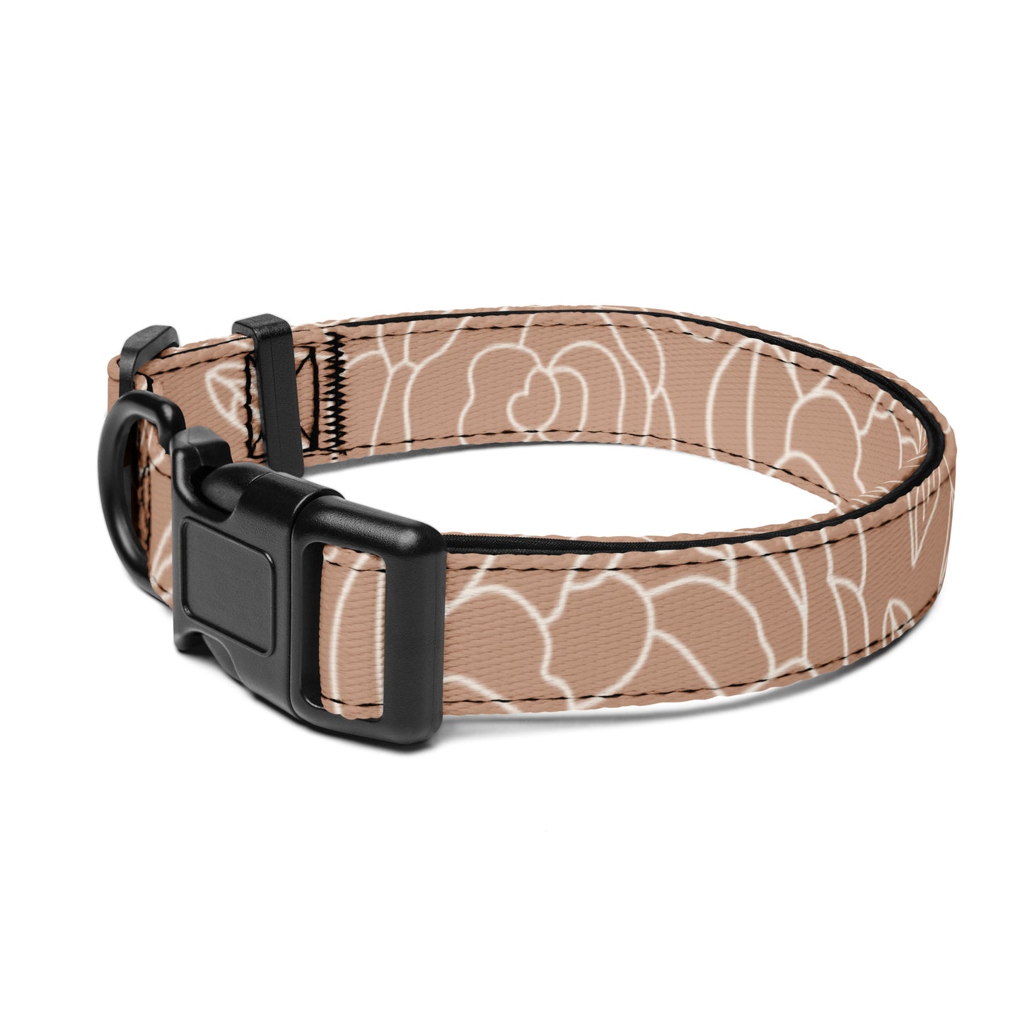 Beige Flower Dog Collar