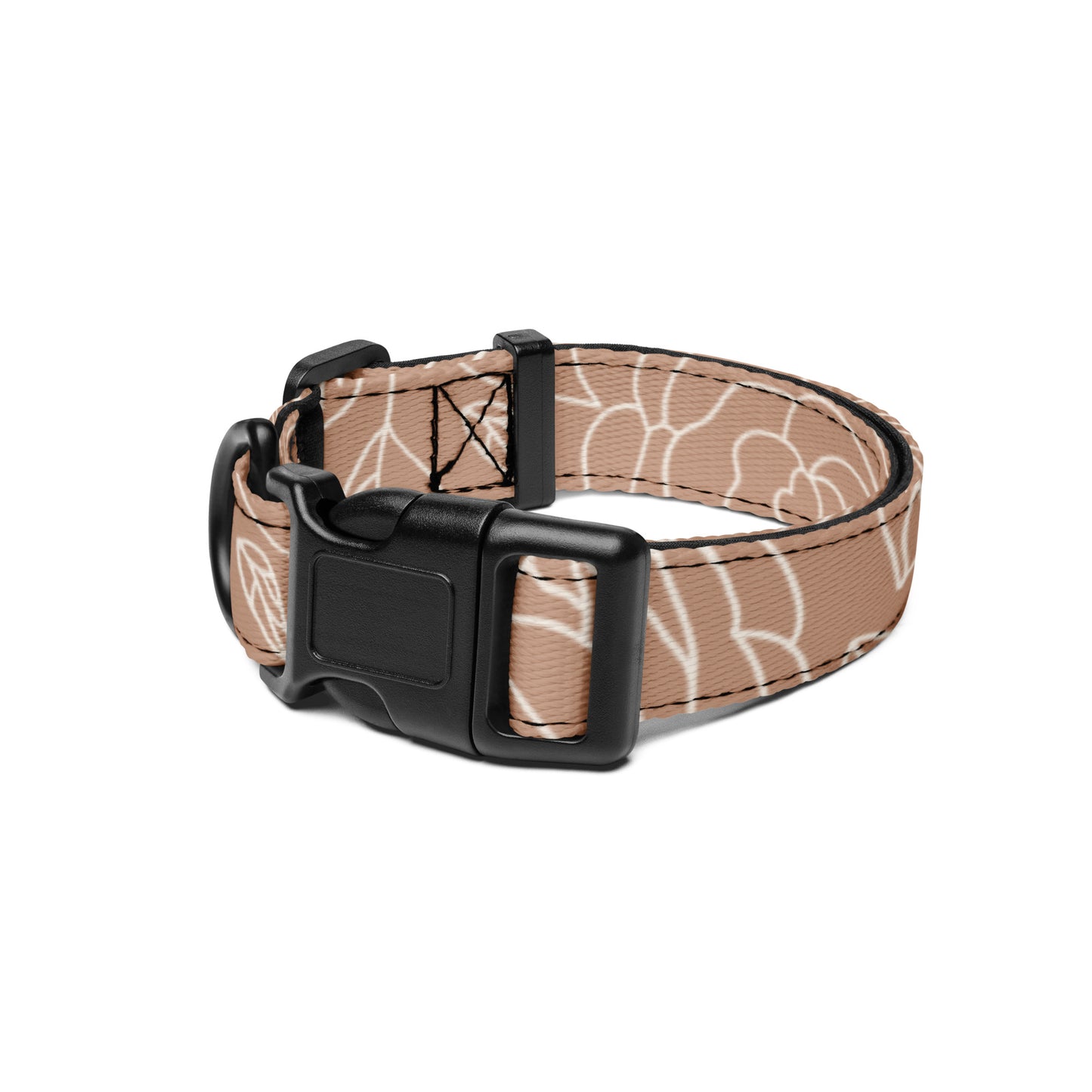 Beige Flower Dog Collar