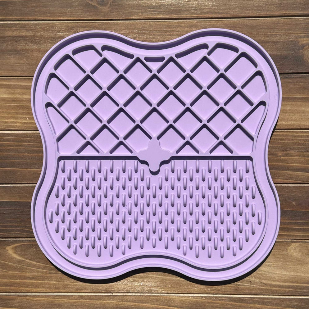 Lick mat for pets in purple