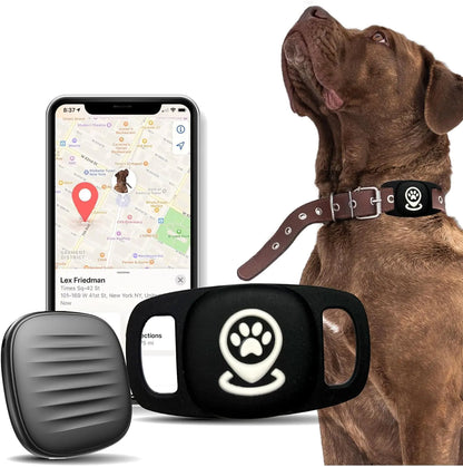 Smart Dog Tracker – Personalized Bluetooth Pet Finder with Collar Holder, Works with Apple Find My (No Monthly Fee, iOS Only)