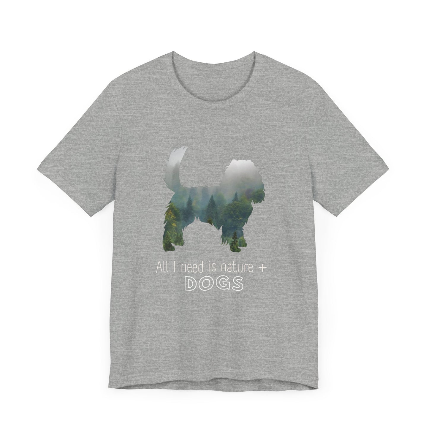 Nature and Dogs Tee | Gift for Dog Lovers | Nature Lovers | Top for Dog Moms | Shirt for Dog Dads