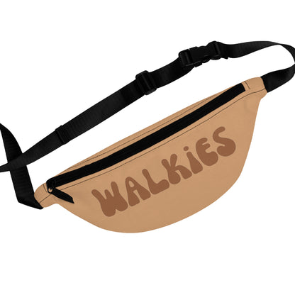 Dog Fanny Pack for Walking / Treat Bag Beige Walkies