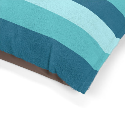 Striped Pet Bed/Cozy Blue Striped Bed for Dogs and Cats