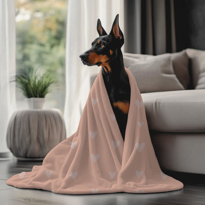 Hearts - Fleece Pet Blanket
