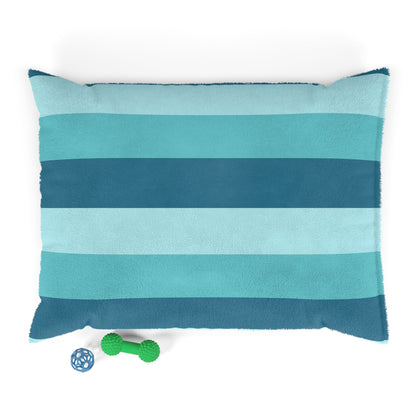 Striped Pet Bed/Cozy Blue Striped Bed for Dogs and Cats