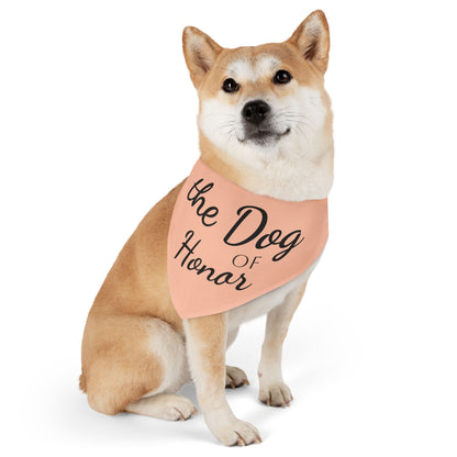 Bandana Collar Dog of Honor light peach