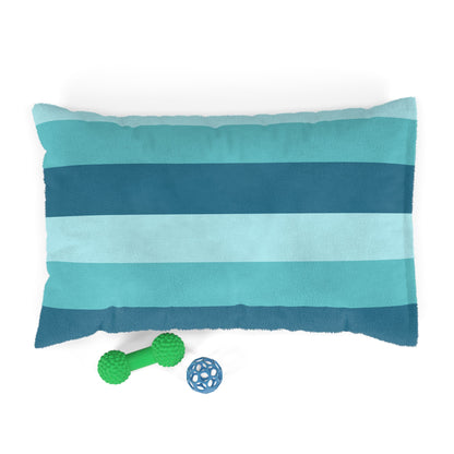 Striped Pet Bed/Cozy Blue Striped Bed for Dogs and Cats