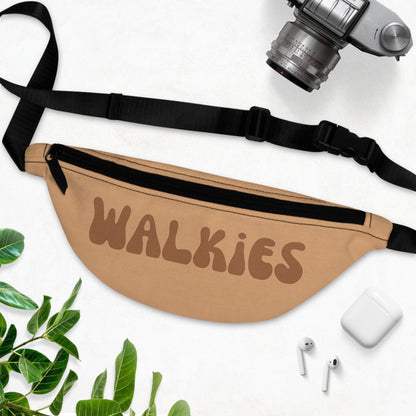 Dog Fanny Pack for Walking / Treat Bag Beige Walkies