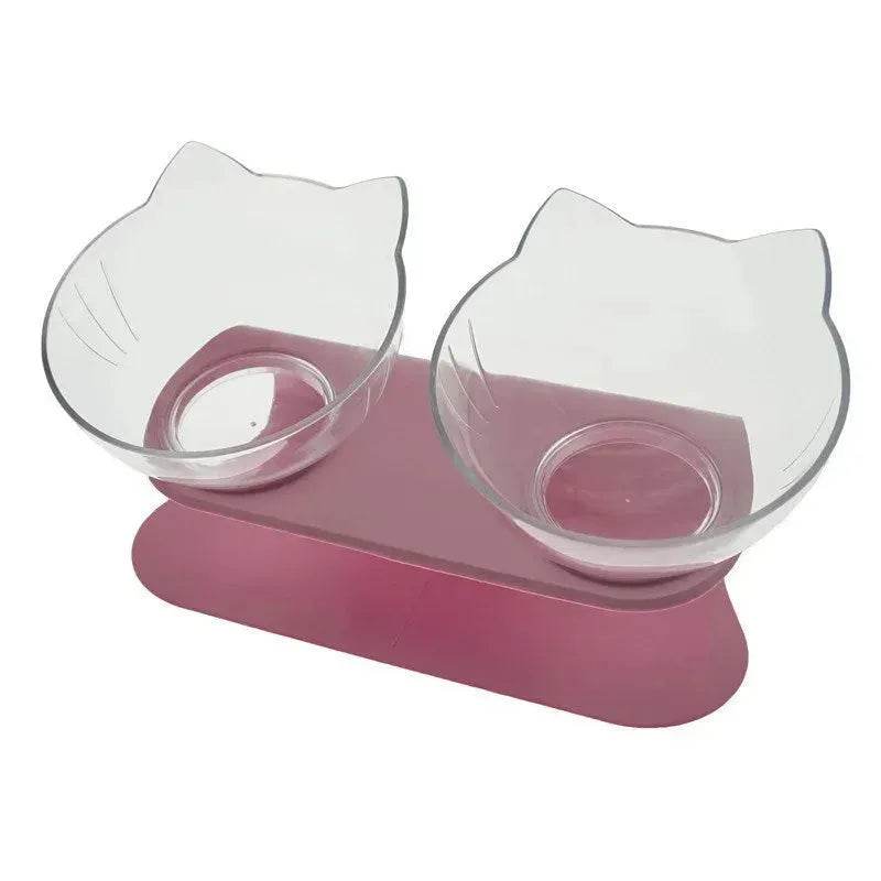 Elevated Double Food Bowl  for Pets Cat Dog Food and water Bowl