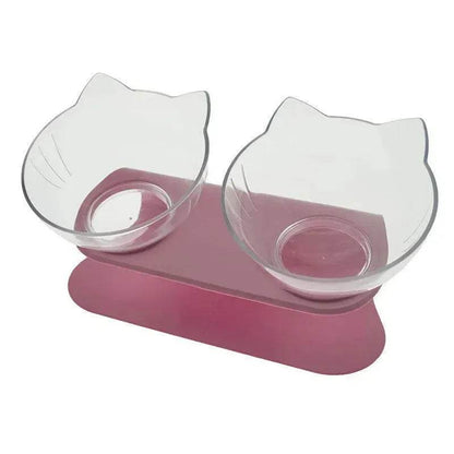 Elevated Double Food Bowl  for Pets Cat Dog Food and water Bowl