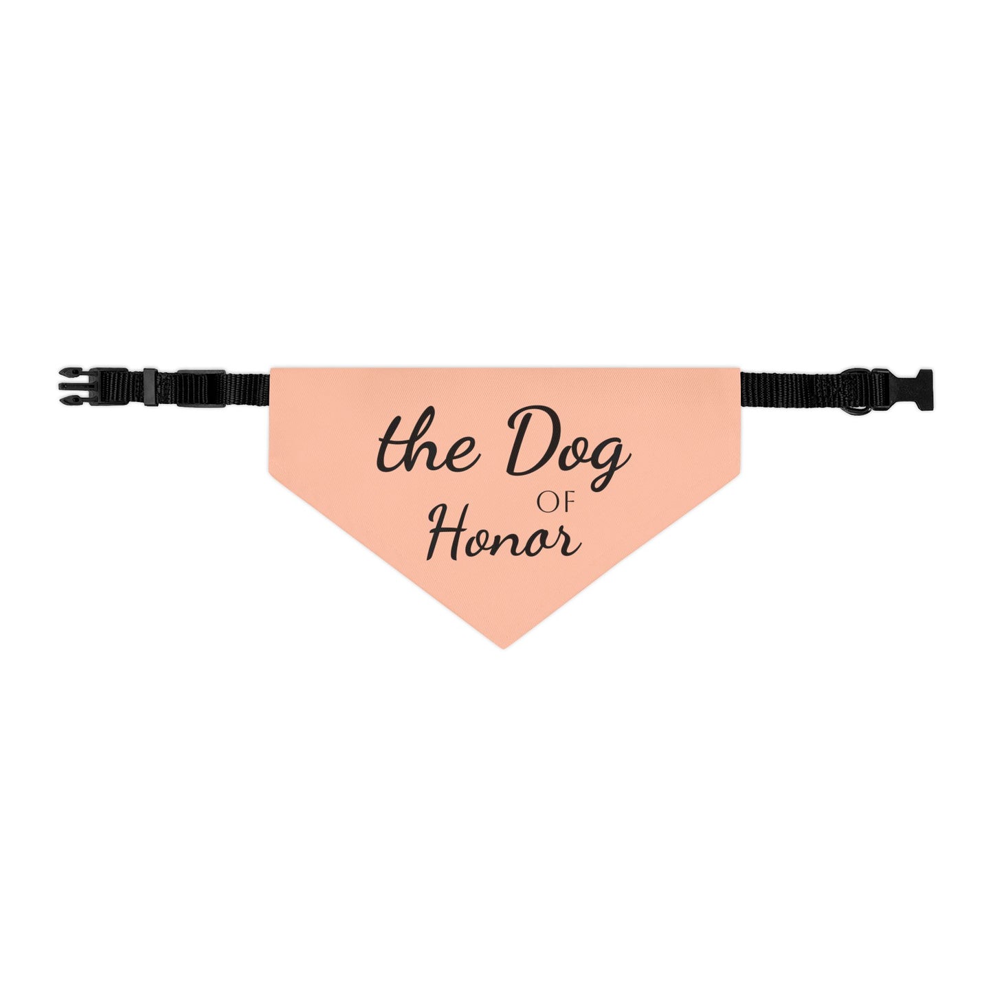 Bandana Collar Dog of Honor light peach