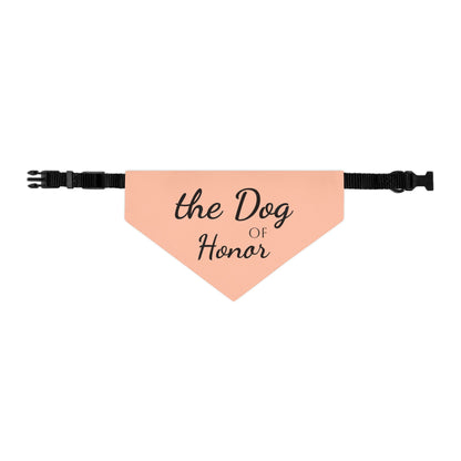 Bandana Collar Dog of Honor light peach