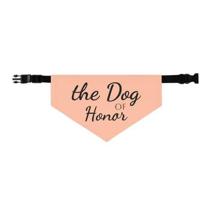 Bandana Collar Dog of Honor light peach