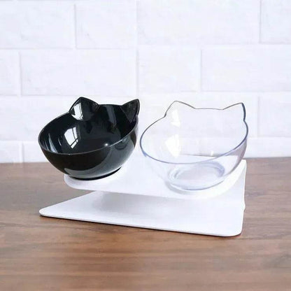 Elevated Double Food Bowl  for Pets Cat Dog Food and water Bowl