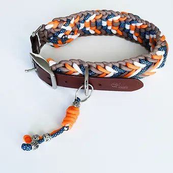 Lila Pawtique Macrame Style Adjustable Dog Collar Tribal