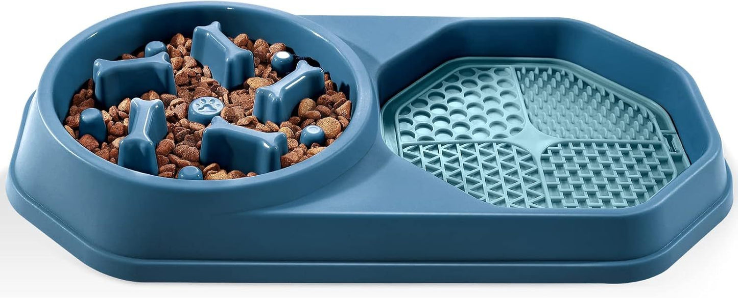 Slow Feeder Dog Bowl – Anti-Gulping, Durable Puzzle Bowl for Healthy Eating & Bloat Prevention