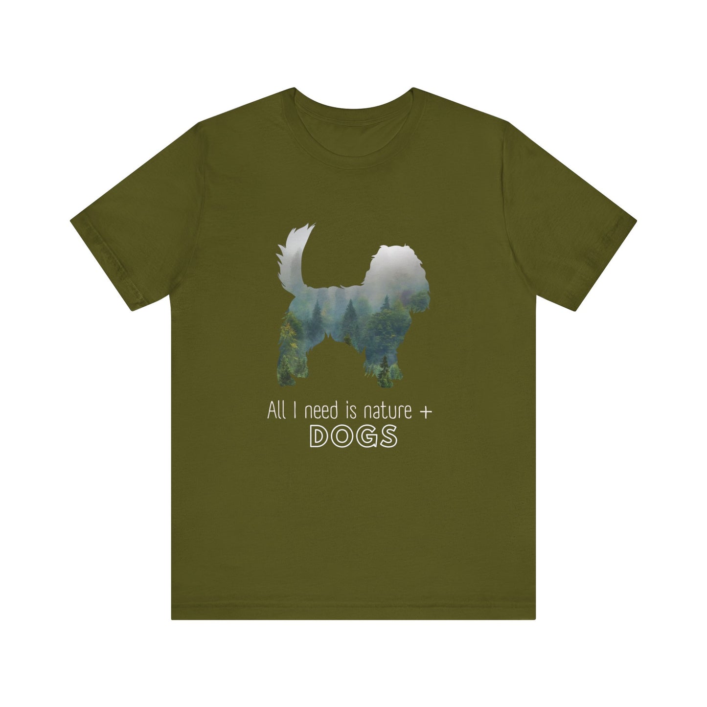 Nature and Dogs Tee | Gift for Dog Lovers | Nature Lovers | Top for Dog Moms | Shirt for Dog Dads