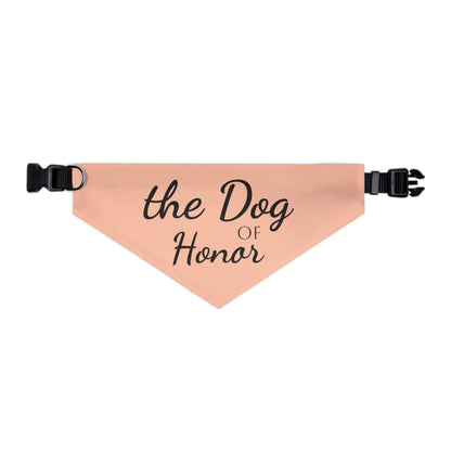 Bandana Collar Dog of Honor light peach