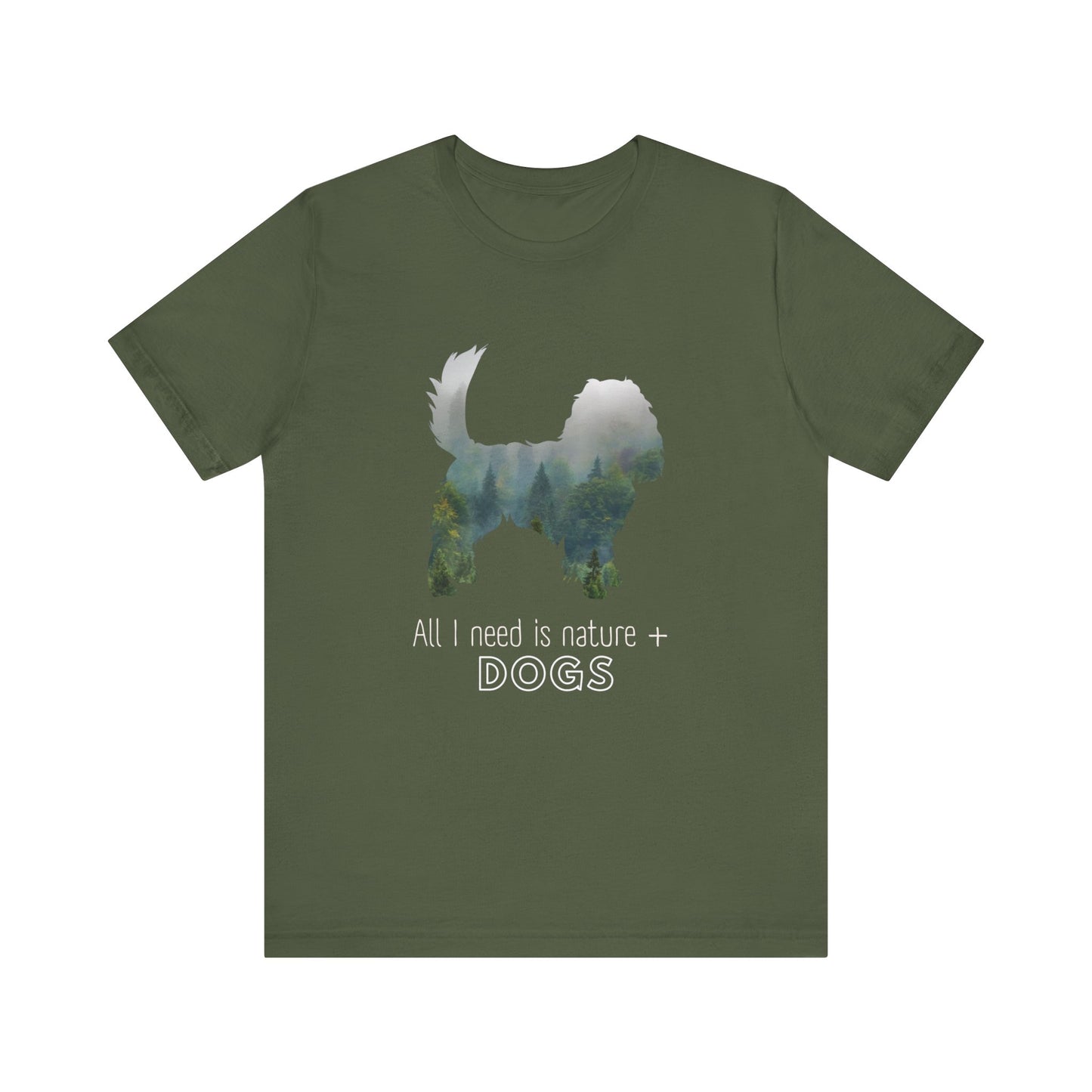 Nature and Dogs Tee | Gift for Dog Lovers | Nature Lovers | Top for Dog Moms | Shirt for Dog Dads