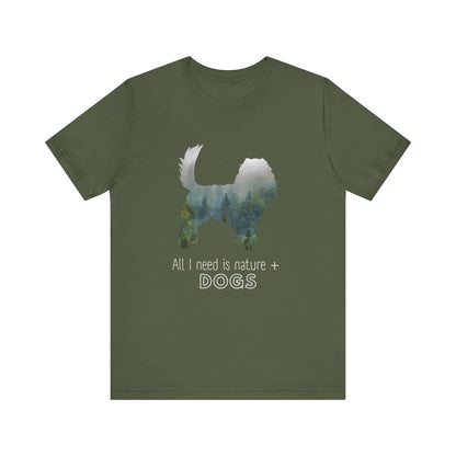 Nature and Dogs Tee | Gift for Dog Lovers | Nature Lovers | Top for Dog Moms | Shirt for Dog Dads