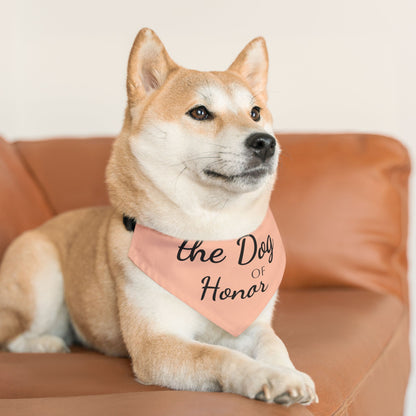 Bandana Collar Dog of Honor light peach