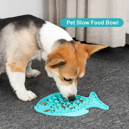 Silicone Lick Mat for Dogs – Slow Feeder, Anti-Gulping Pet Treat Dispenser for Small & Medium Dogs